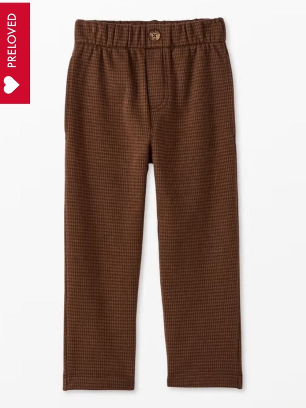 Hanna Andersson brown jacquard knit trouser
